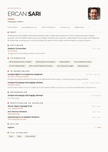 Pratisyen Hekim Cv Örnekleri cv indir